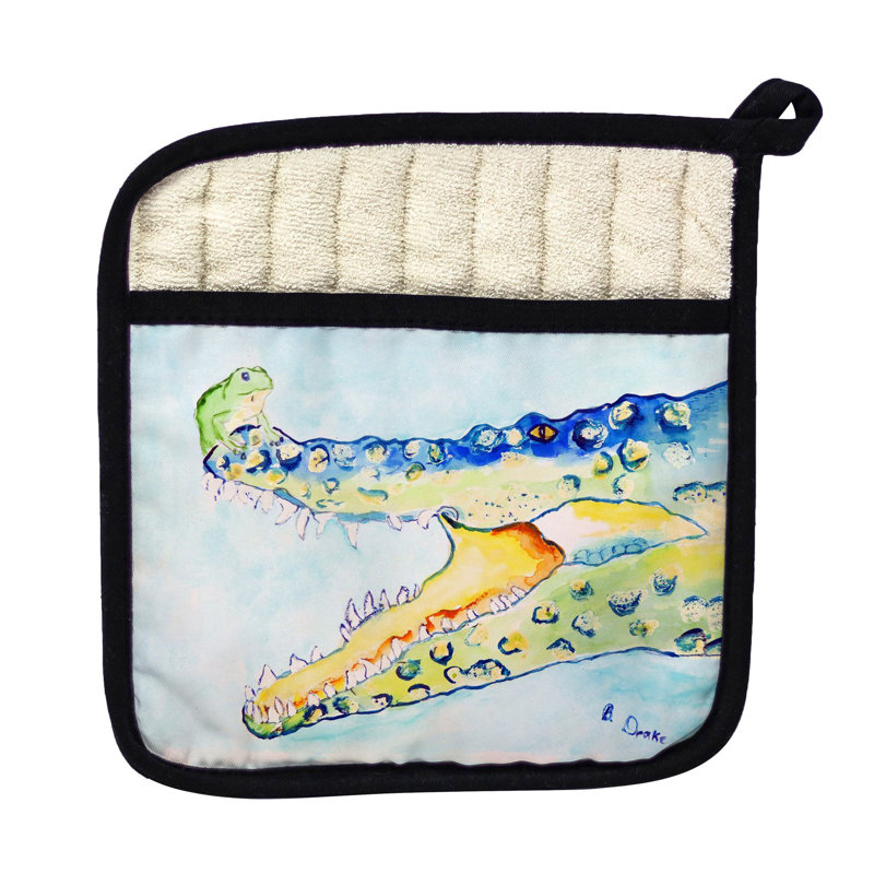 Cuisinier poignée intérieure crocodile et grenouille betsy drake