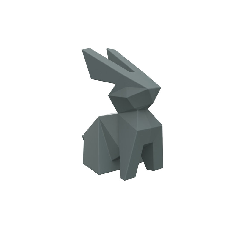 Statue de jardin lapin en plastique, Vert