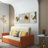 3 Pieces Modern Geometric Abstract Wall Decor Set Canvas Print With Frame Living Room