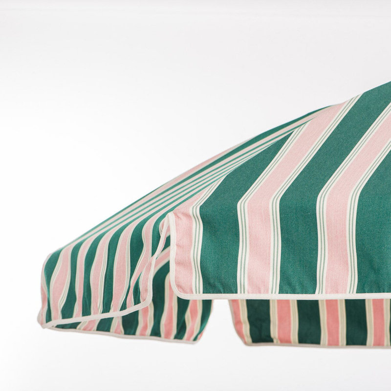 Club 79'' W Umbrella, Pink/Green/White Striped
