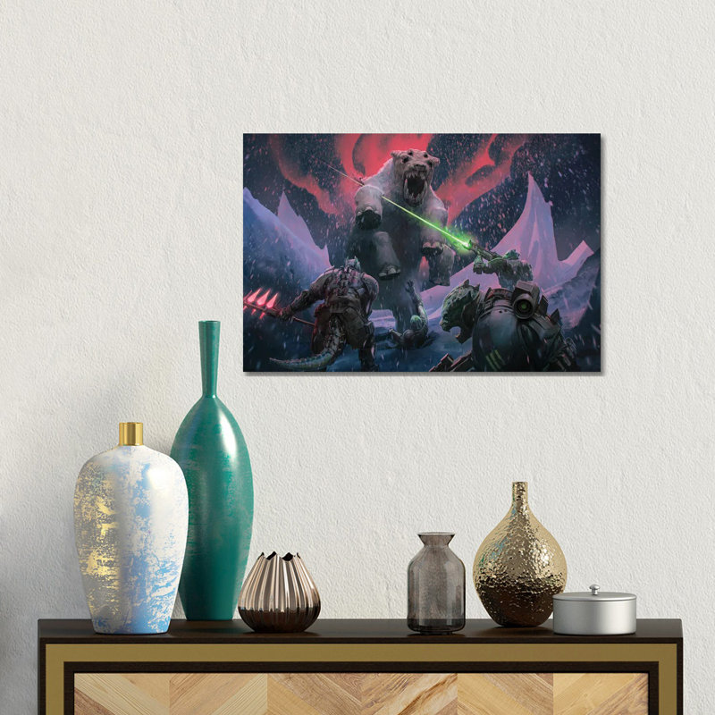 «Veskarium Kothama Attack», reproduction d'art sur toile tendue, H 12 po x l 18 po, Toile tendue, Ne s’applique pas