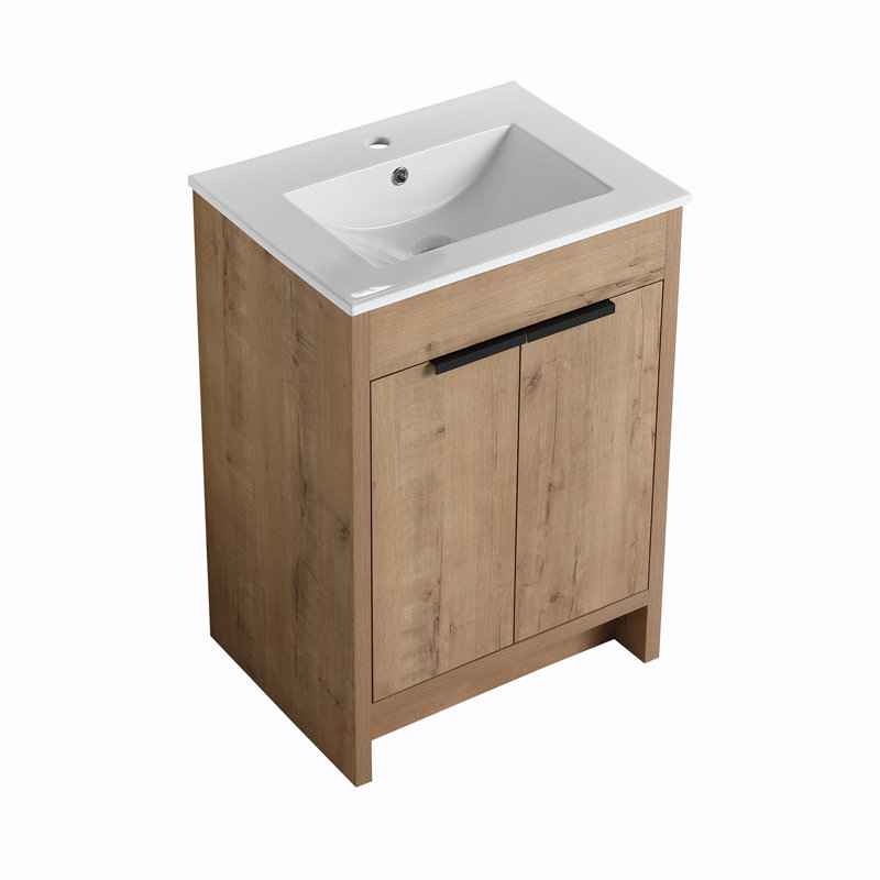 Meuble-lavabo autoportant 24 po 24 po