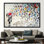 «Banksy Inspired Butterfly Girl Suicide Street Art», affiche murale abstraite sur toile