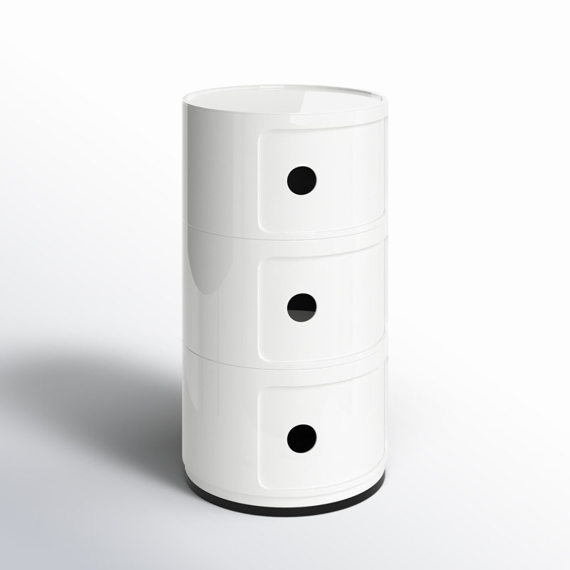 Componibili Round Modular Stacking Units, 3, White