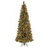 7 ft. PowerConnect Glittering Pine Pencil Slim Tree with Multicolor Lights