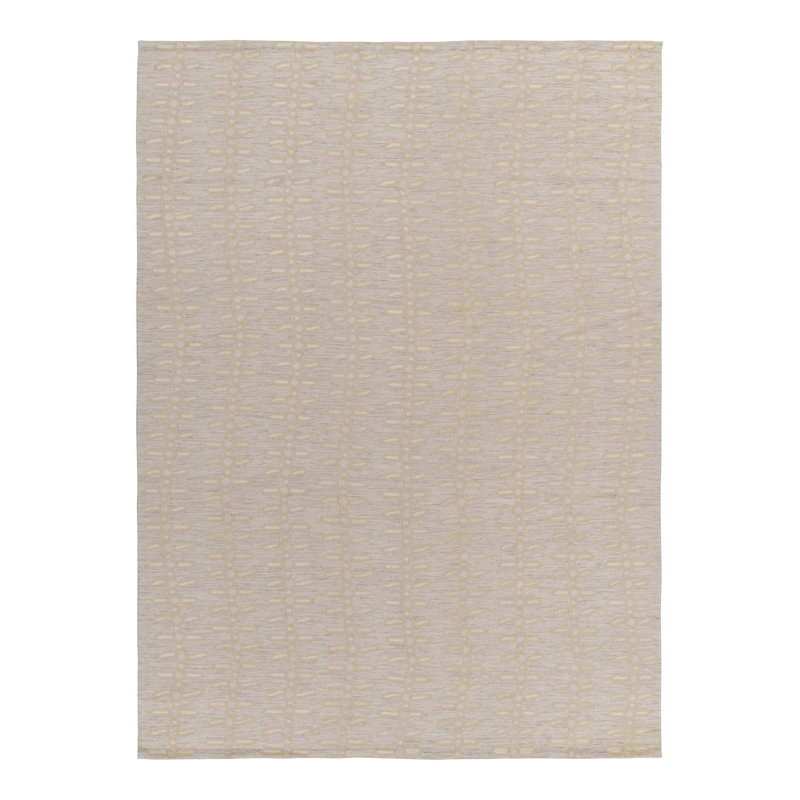 Scandinavian Wool Geometric Area Rug, Rectangle 10' x 14'