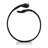 Arbelaez Modern Black Metal Hand Sculpture with Circular Design on White Marble Base 15" for Living Room or Office Decor