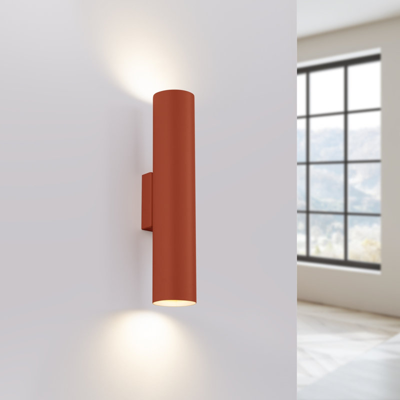 Wall lamp Bergmundur 2 polished gold, 6x8x30 cm, Red Ochre, 2 Lights