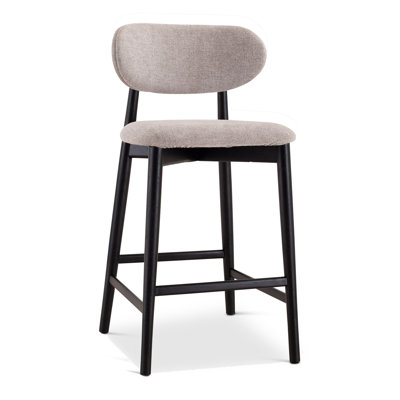 Ena Lucia Bar/Counter Stool - Harvest Jute Seat - Ebano Frame