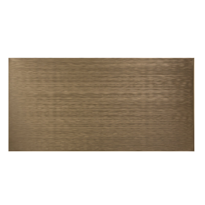 FASÄDE Ripple Horizontal Decorative Vinyl 4'X8' Wall Panel, Argent Bronze