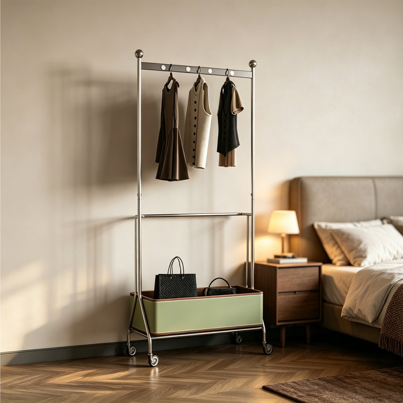 Portemanteau en acier inoxydable, Vert