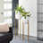 2 - Piece Silver Metal Tall Indoor Outdoor Dome Indoor Outdoor Planter with Removable Stand Set-1994865750-1882845713