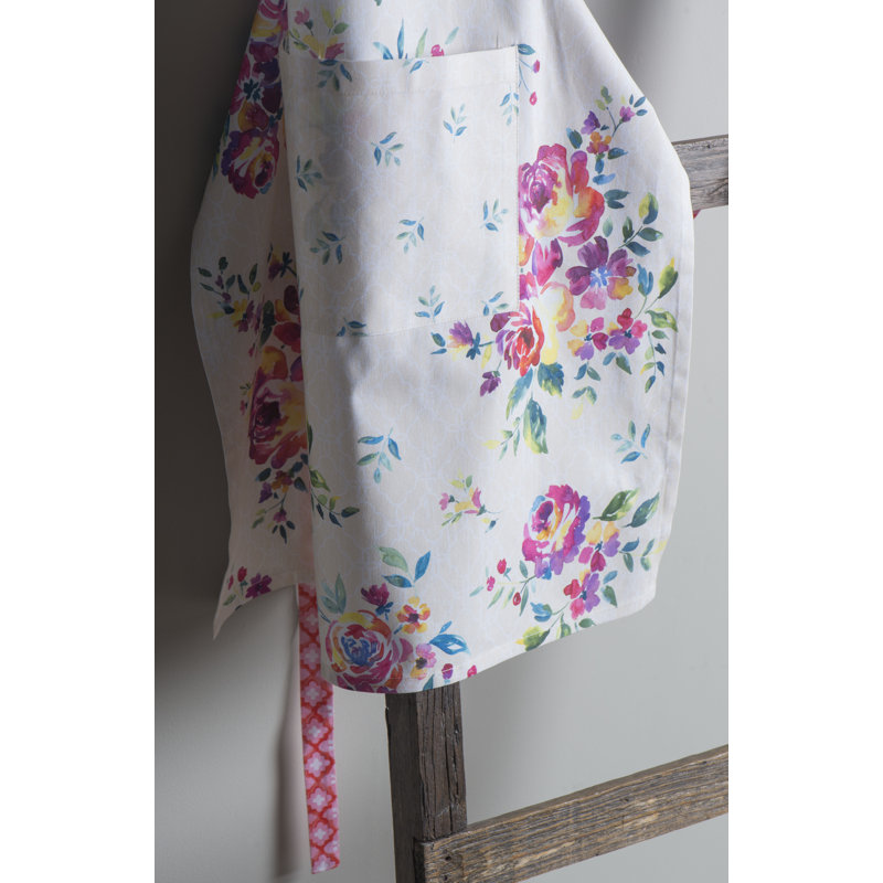 Tablier de jardin rose