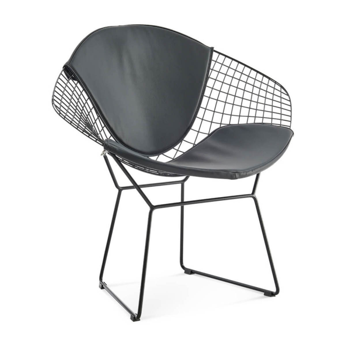 Latitude Run® Diamond Chair Black Frame | Wayfair