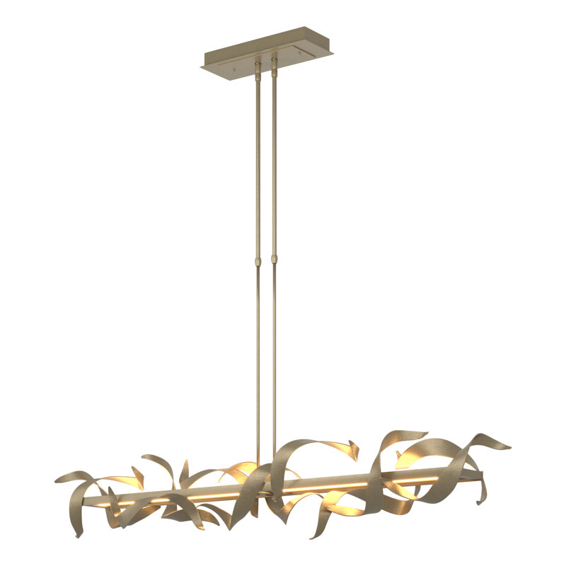 Folio Kitchen Island Linear LED Pendant, Soft Gold