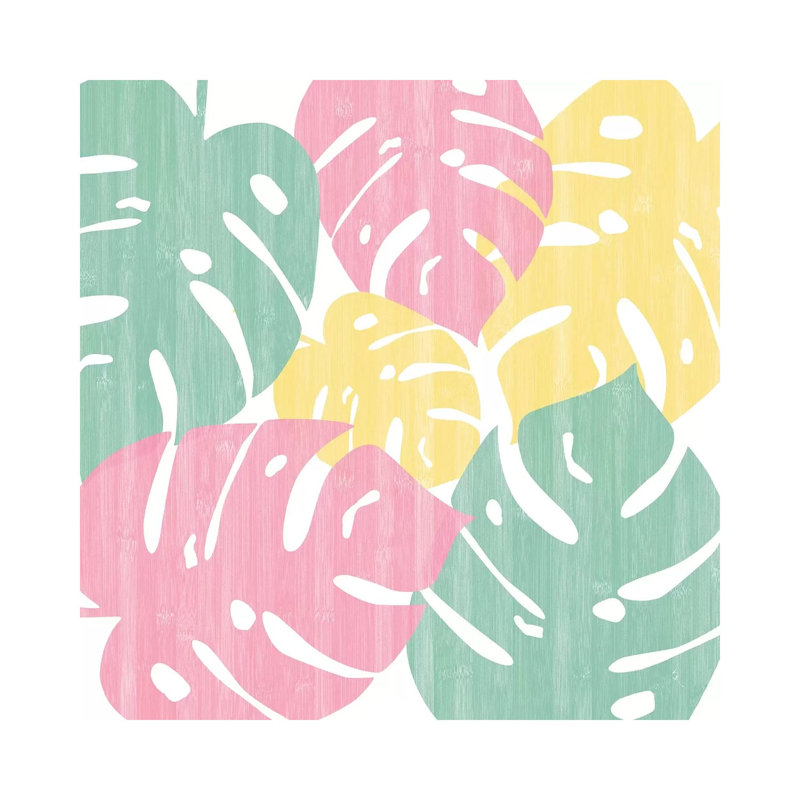 Monstera Bright On White II by Sarah Adams - Wrapped Canvas Print, 45.72 cm H x 45.72 cm W