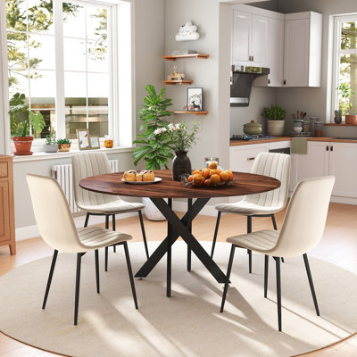 47in Round Dining Table Set