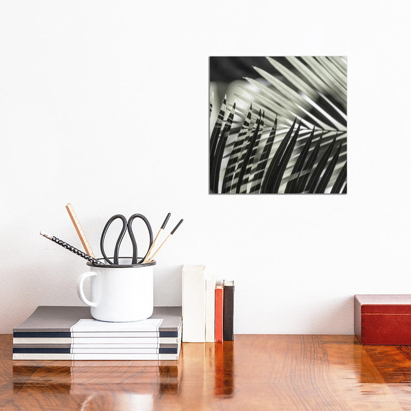Palmleaves Shades Green Square by Monika Strigel - Wrapped Canvas Print, 30.48 cm H x 30.48 cm W