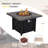 Nodra 24.5 H 50000 BTU Outdoor Gas Fire Pit Table