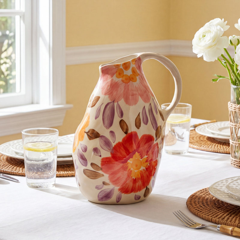 33.8 fl. oz. Stoneware Pitcher