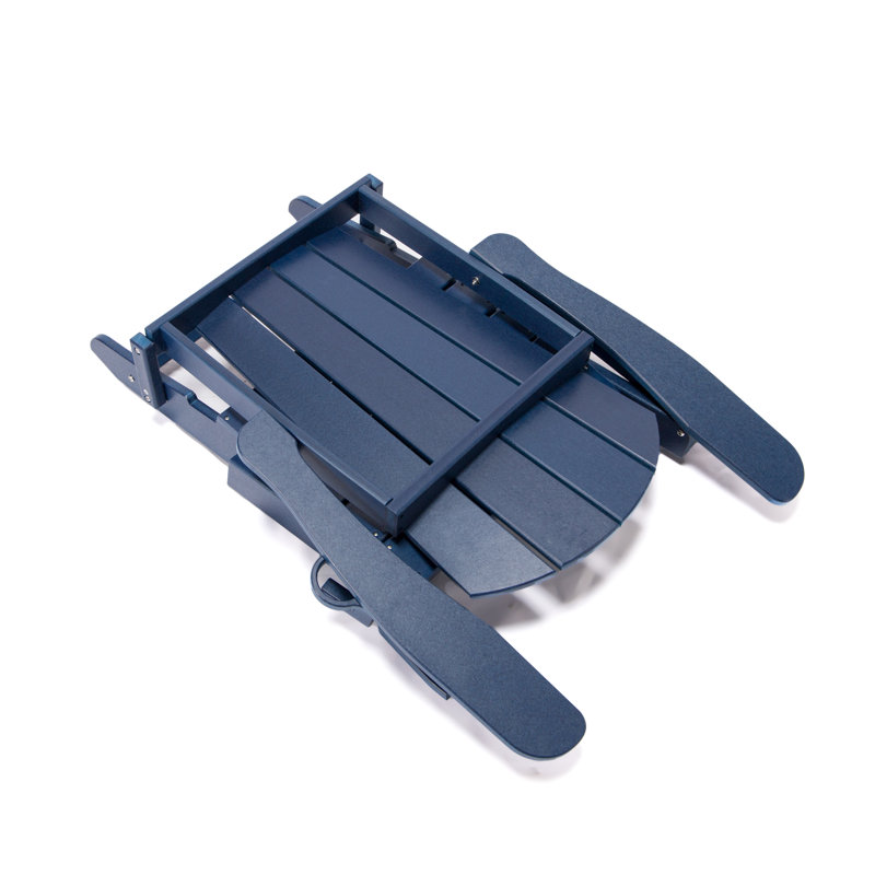 Chaise Adirondack pliante d'extérieur Défino, Bleu foncé