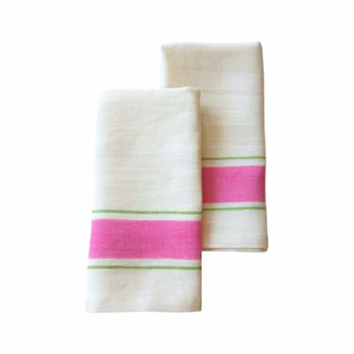 Taal Linen Napkins - Pink (Set of 2)