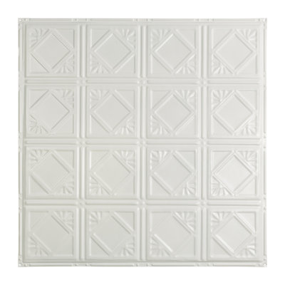 Great Lakes Tin Ludington 2'x2' Nail-Up Ceiling Tile (Pack of 5)