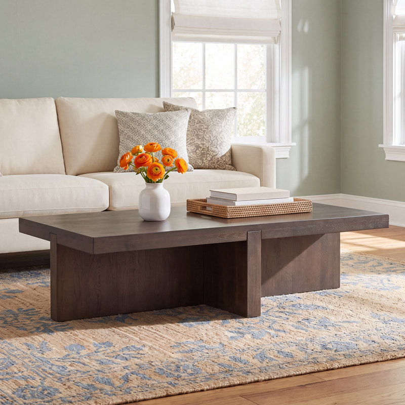 Wytheville Solid Wood Single Coffee Table, Dark Brown