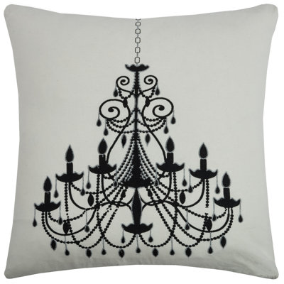 Cotton Blend Reversible Throw Pillow