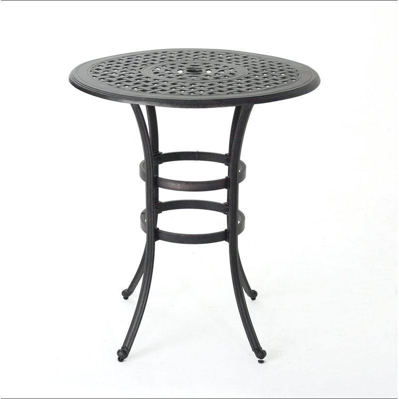 Table de bar en fonte d'aluminium