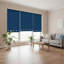 Semi Sheer Daylight Roller Blind with Chrome Eyelet Detail-1207423545-1207423549