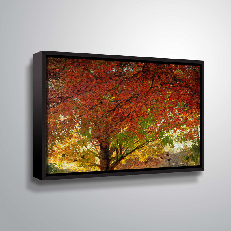 Under the Maple Tree - Impression sur toile tendue, Cadre noir, H 8 po x l 12 po x P 2 po