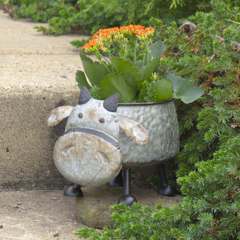 Metal Statue Planter