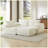 3-Seater Modern Chenille Upholstered Sofa Couch Beige