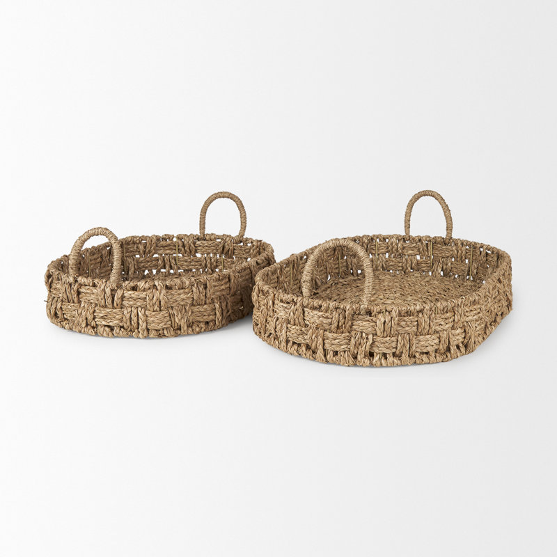 Argens Natural Fibres Tray - Set of 2