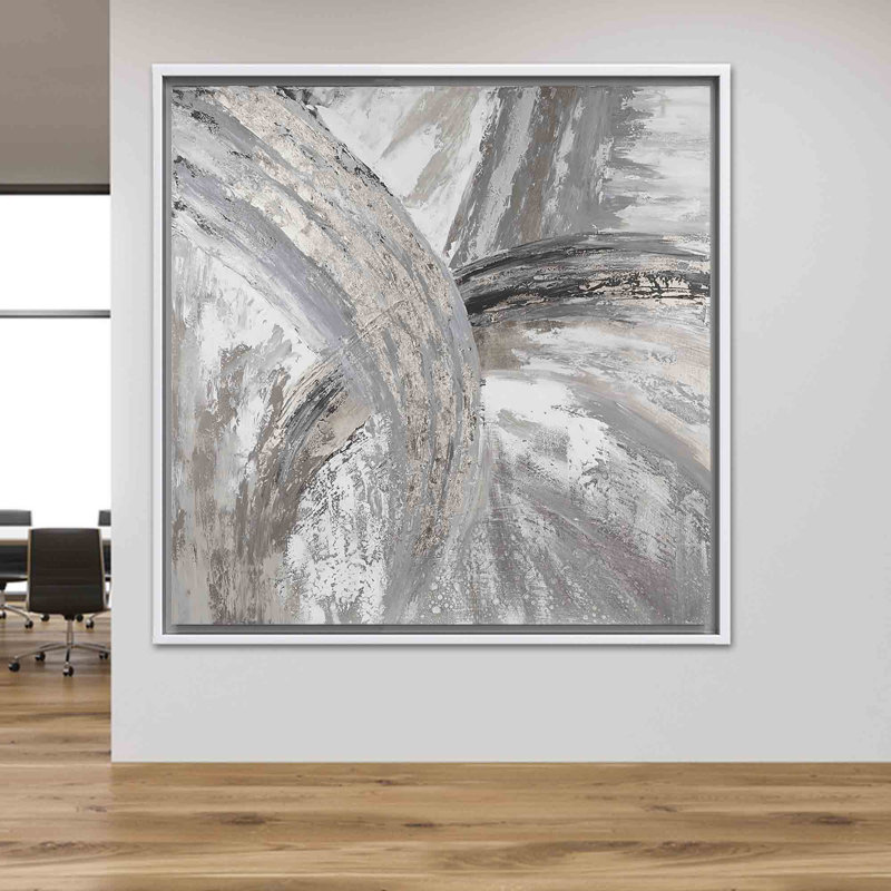 Impression moderne sur toile marbrée gris argenté moderne: art de la décoration intérieure élégante, 1P