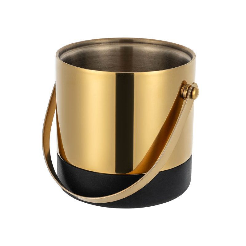 Kentrell Stainless Steel Ice Bucket, Gold
