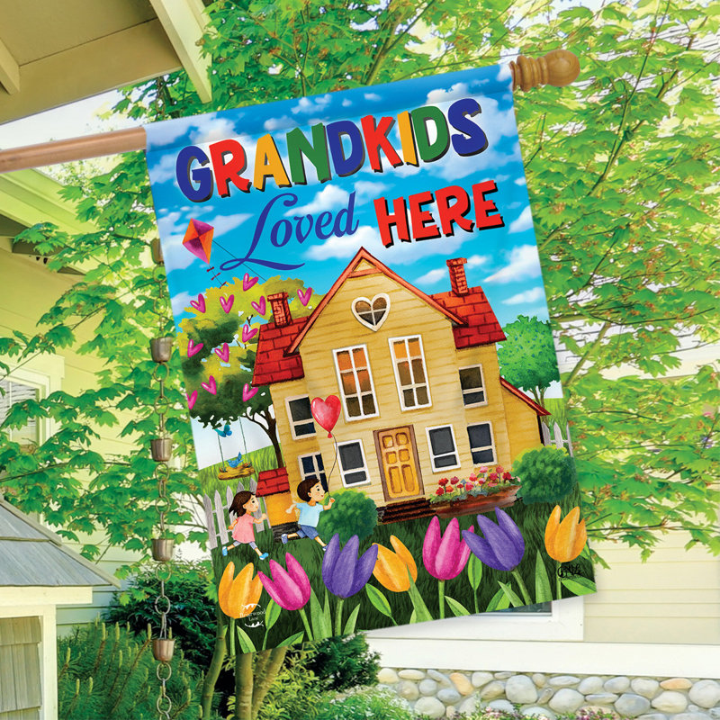 Drapeau de maison «Grandkids Lived Here»
