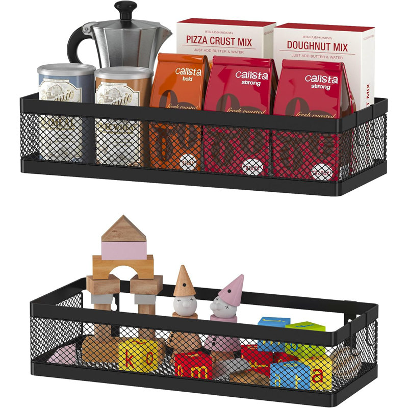 Hanging Storage Basket Organizer Wall Mounted