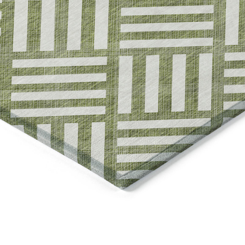 Tapis intérieur / extérieur ivoire lavable 3 pi x 5 pi