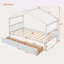 Lit simple en bois avec tiroirs