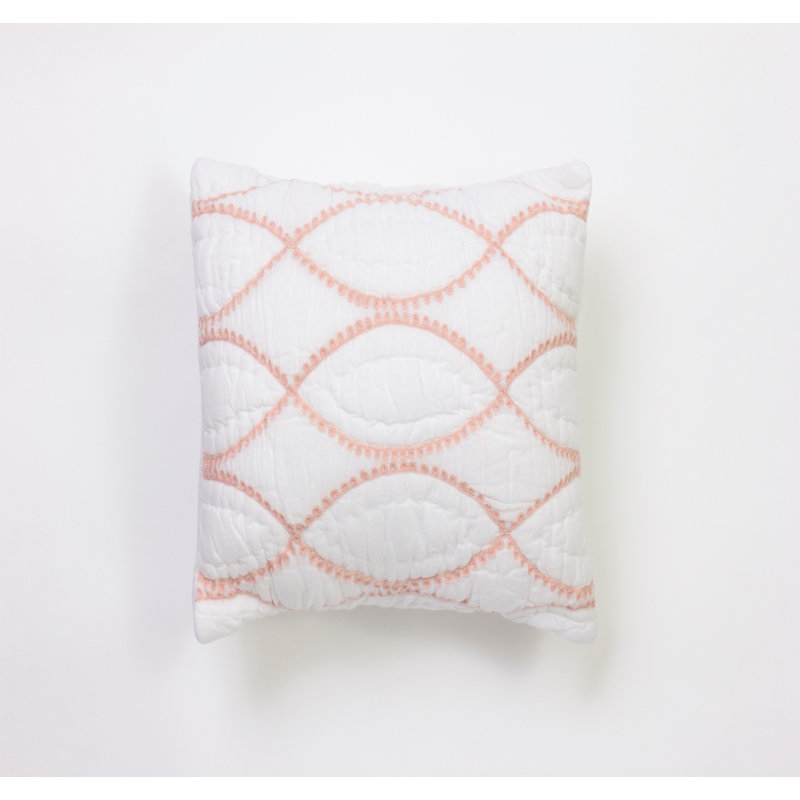 Finn Geometric Cotton Throw Pillow