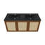 Ensemble de meuble-lavabo mural en chêne avec lavabo double 48 po Classe-107130483-107130484