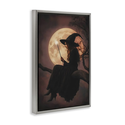 «Witch Casting» dans un cadre flottant au clair de lune, design par Arlington Prints