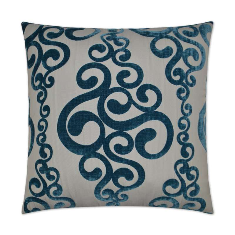 Harpo Pillow Cover & Insert, Peacock, Square 20"