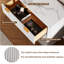 Table d'appoint 32 po de hauteur en faux marbre avec 3 tiroirs et design cannelé-136254298-118719486