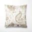 Coussin Modern - Coussin moderne à motif floral cachemire beige scandinave-125946512