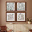«Opulent Bath I», ensemble de 4 peintures sur toile encadrées-60148637-60148644