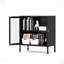Armoire de rangement en métal et en acier avec 2 portes grillagées