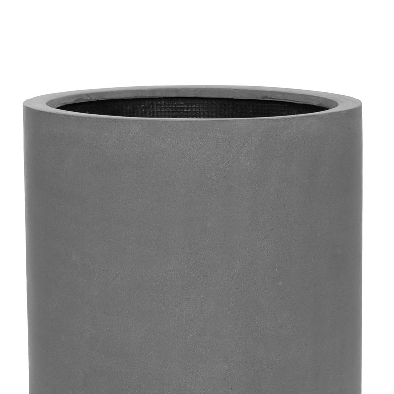 Pot rond rond en fibre de pierre